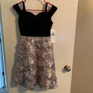 $25.00 Big Girl Velvet/Soutache Skirt Dress